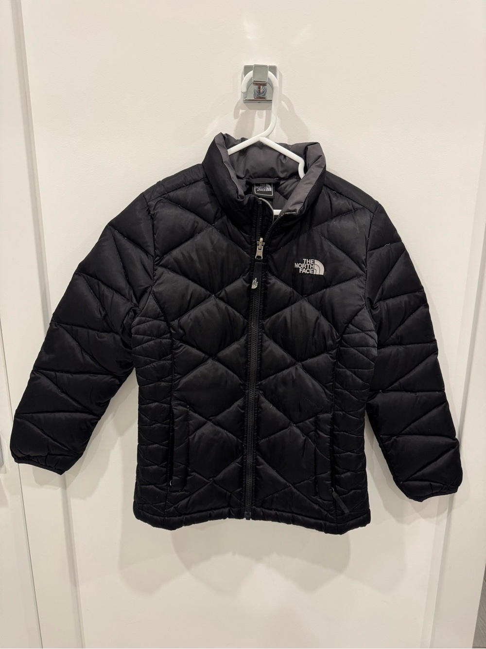 The North Face girl Black Quilted Puffer 550 down Jacket (M)